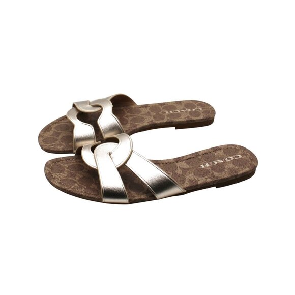 Coach ESSIE Women's Sandals - Gold - Picture 4 of 7